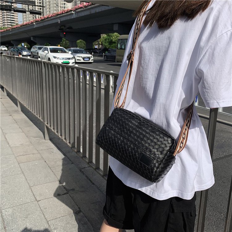 Túi đeo chéo da PU chống thấm nước kiểu dáng thời trang phong cách Hàn Quốc cho nam