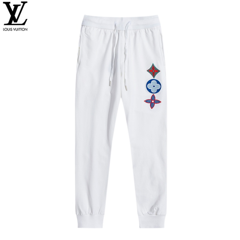 LV Quần Dài Chất Liệu Vải Cotton Có Thêu Hoạ Tiết Đơn Giản | BigBuy360 - bigbuy360.vn