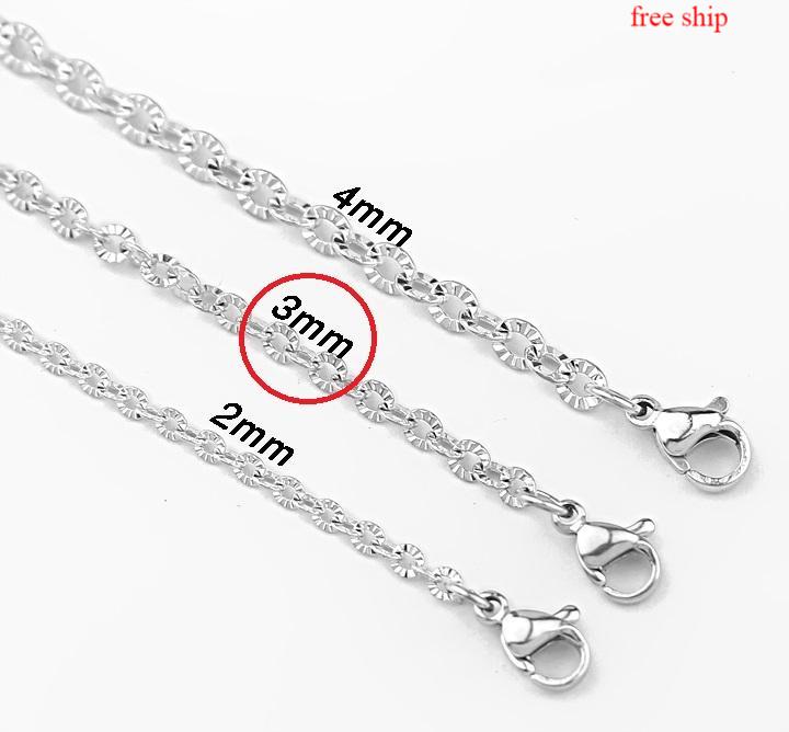 DÂY CHUYỀN CHỮ CONG INOX MẠ VÀNG CHẠM CHIẾU 3MM