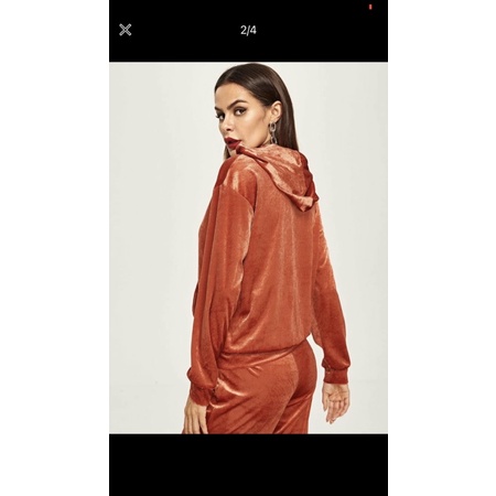 SHEIN hoodie nhung màu đồng size M