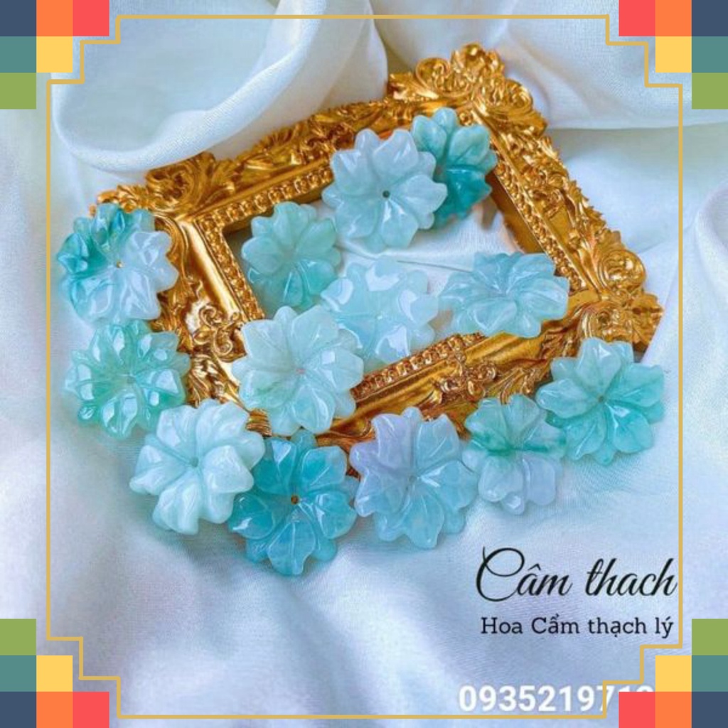 mẫu sale Mặt dây chuyền đá câm thach hoa sen là loài hoa biểu tượng cho sức mạnh, sắc đẹp và thuần khiết. đặc biệt