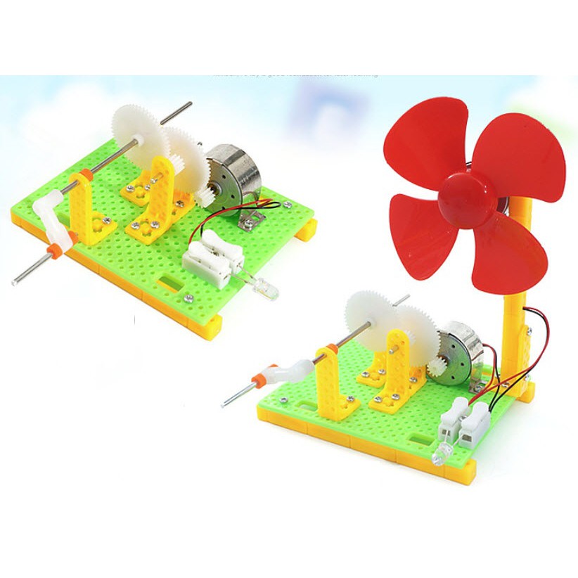 Bộ lắp ráp quạt chạy bằng máy phát điện quay tay