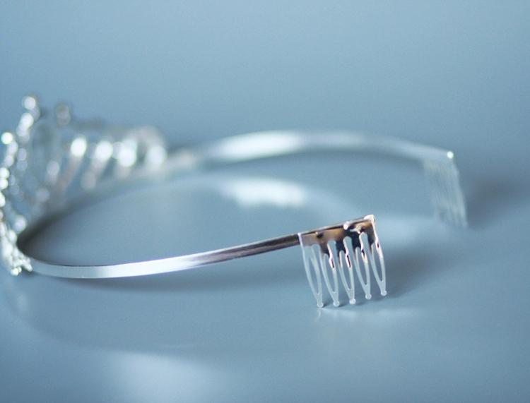 Kẹp Tóc Hình Vương Miện Công Chúa Elsa Đính Pha Lê Nhiều Màu Xinh Xắn Cho Bé Gái