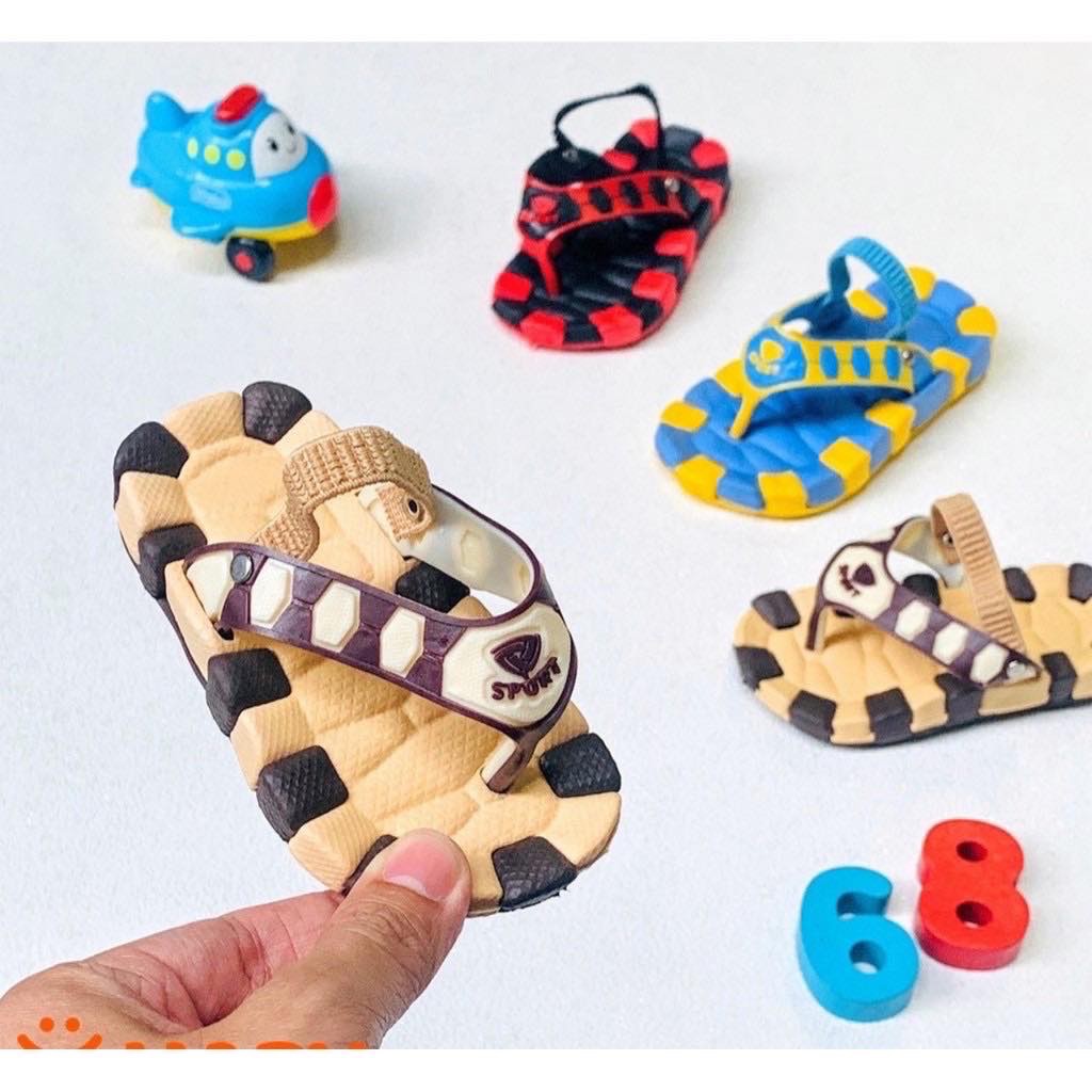 DÉP KẸP ĐẾ XỐP CHO BÉ TRAI BÉ GÁI 1-4Y