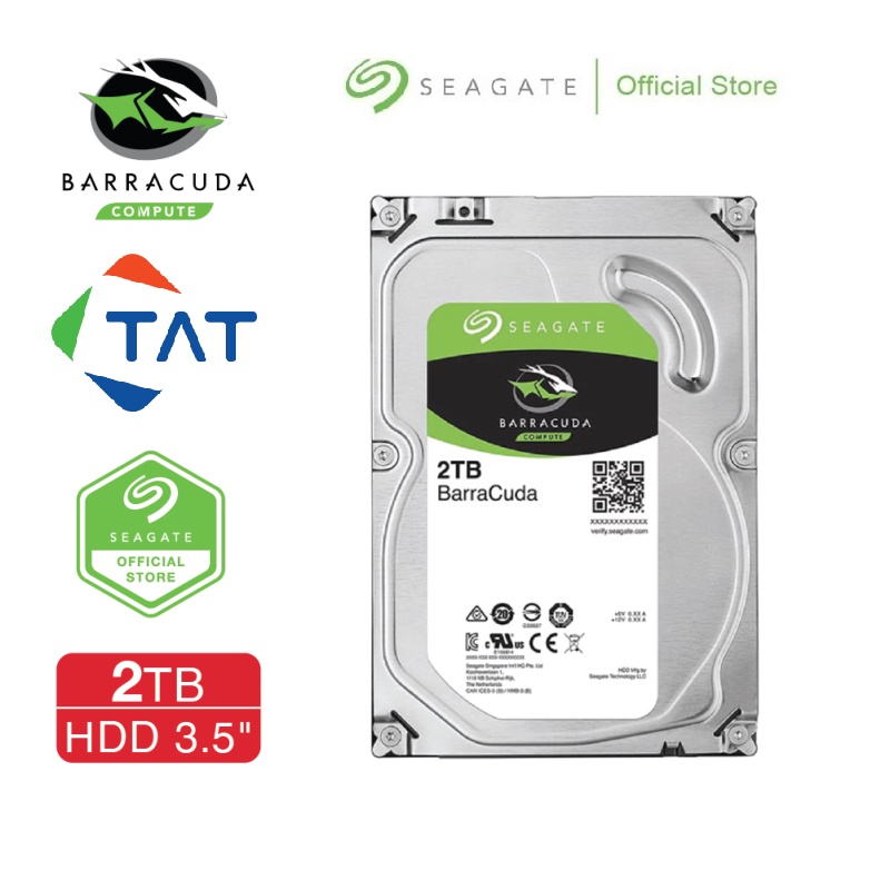 Ổ Cứng Seagate Barracuda 3.5inch 6TB 4TB 2TB 1TB SATA3 6Gb/s Chuyên Dùng Cho Camera Karaoke Máy Tính
