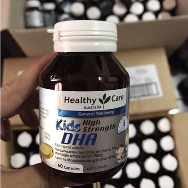 Viên bổ sung DHA cho bé Healthy Care Kid's High DHA 60 viên chính hãng Úc
