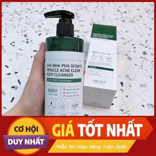 sữa tắm giảm mụn, cải thiện lỗ chân lông AHA BHA PHA acne body cleanser