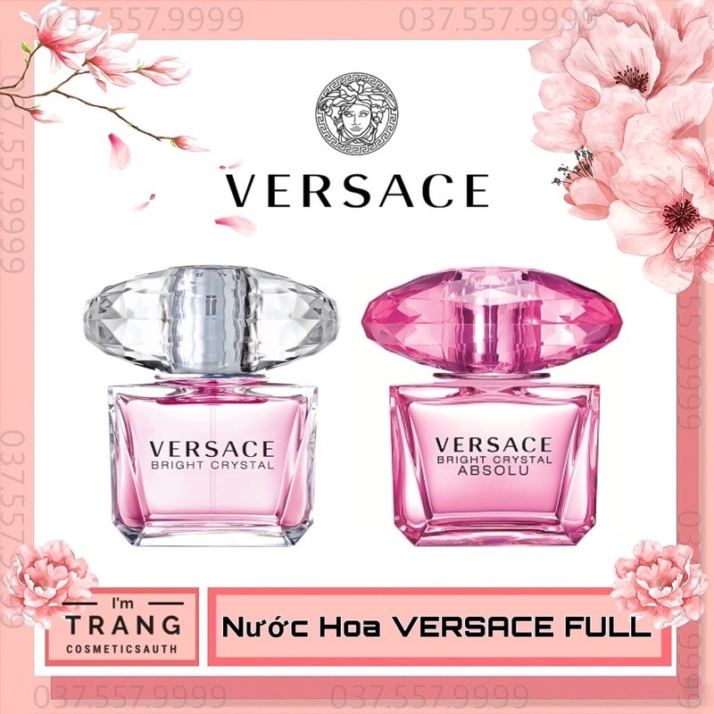 [ Full Size ] Nước Hoa VERSACE Bright Crystal Full Seal 90ml Nước Hoa Nữ Hàng Chính Hãng