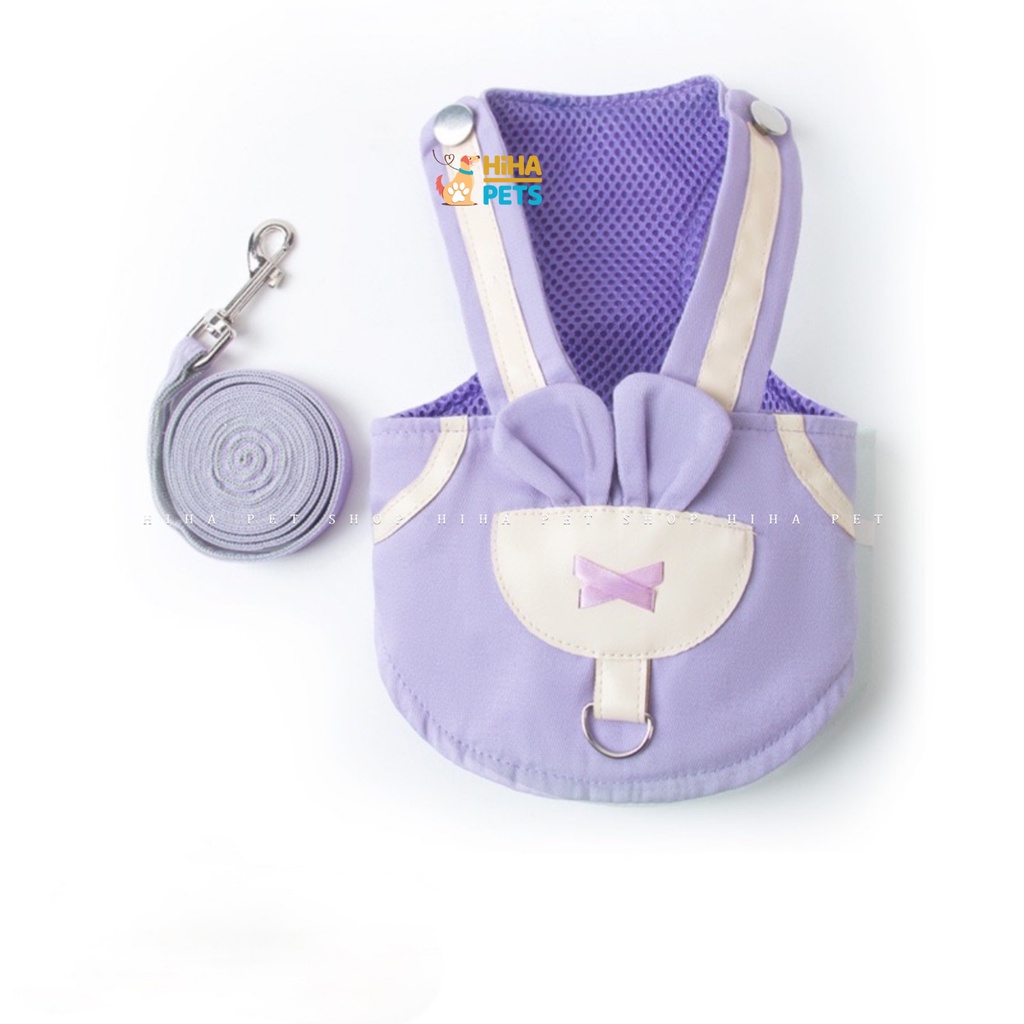 Dây Dắt Thú Cưng Dây Dắt Chó Dắt Mèo Đi Dạo Có Yếm Và Dây Kèm Cao Cấp Hihapet.