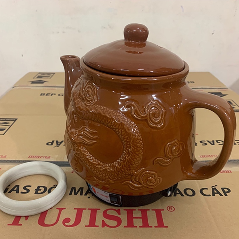 Siêu sắc thuốc GỐM SỨ BÁT TRÀNG Fujishi 3.2 lít HK-088 -  Ấm thuốc điện nấu tự động ngắt