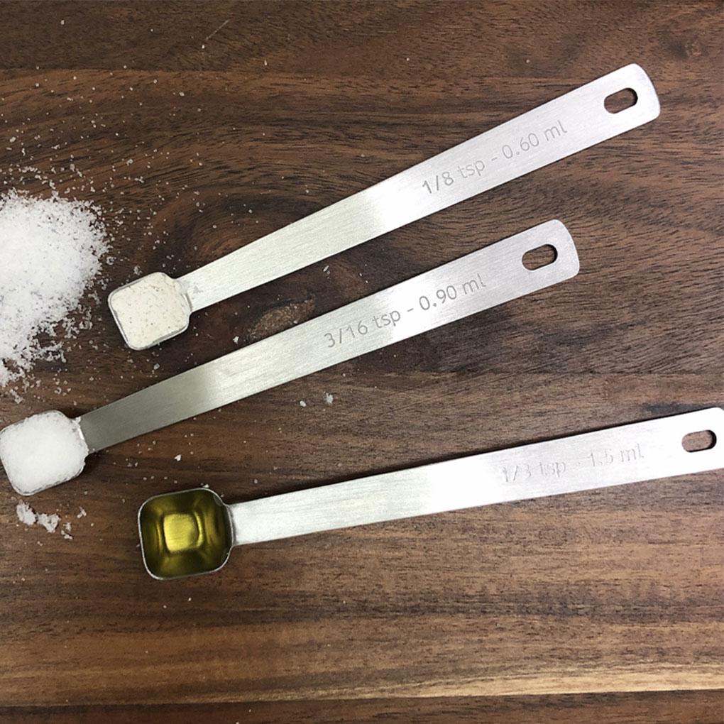 Bộ 5 Muỗng Đo Lường Bằng Thép Không Gỉ