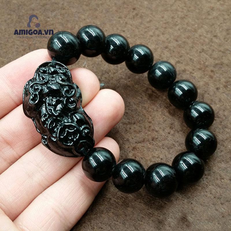 Vòng Đeo Tay Bằng Đá Obsidian Mang Lại May Mắn