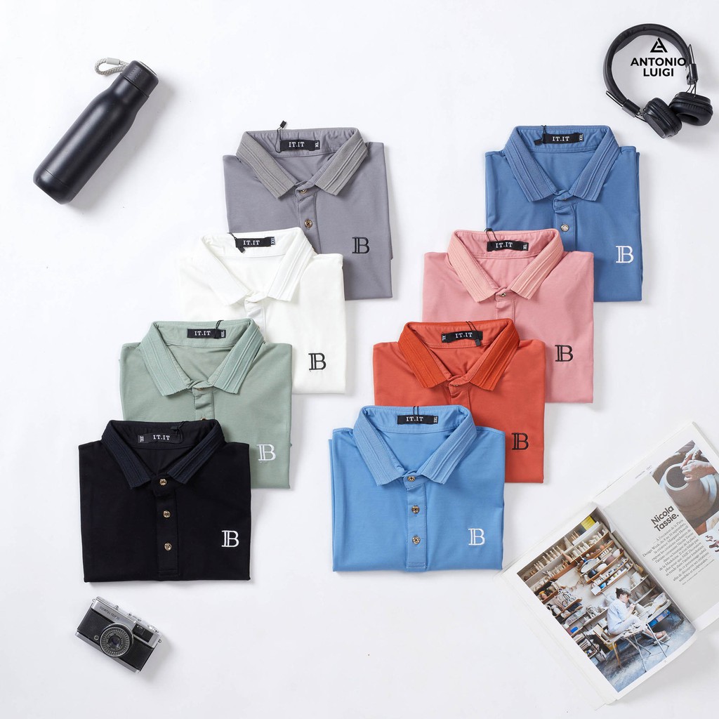 Áo phông nam cổ bẻ chất thái, nhiều màu, đủ size