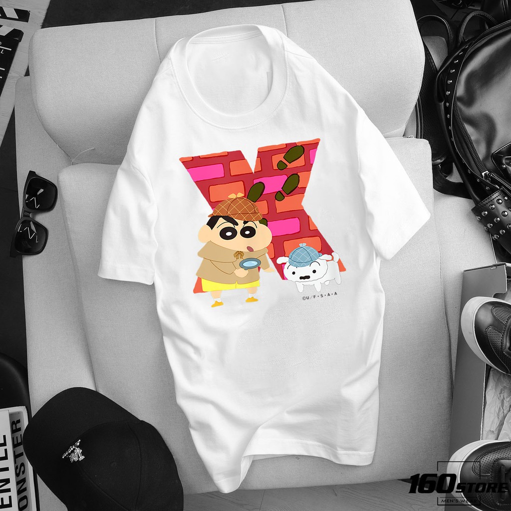 ÁO THUN UNISEX FORM RỘNG CẬU BÉ BÚT CHÌ SHIN IN HÌNH CỰC NGẦU GIÁ RẺ CỰC SHOCK CÓ SIZE TRẺ EM - 123