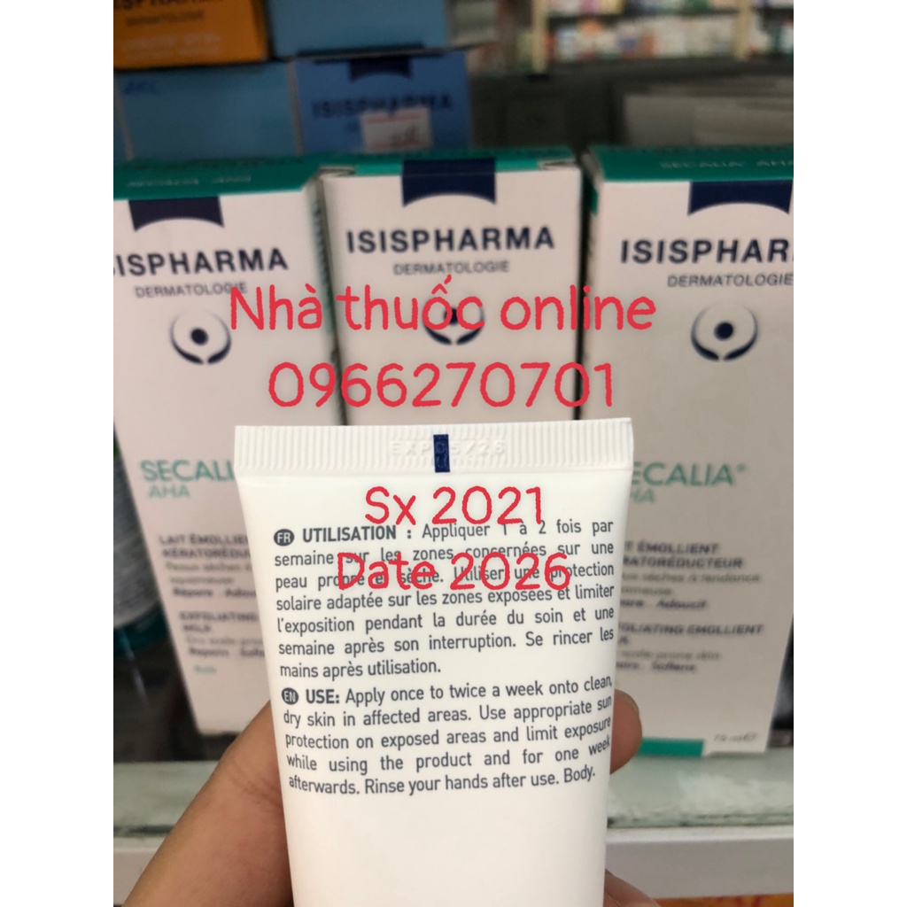 Isis Pharma Secalia A.H.A 75ml - 200ml kem bôi nứt nẻ, da khô