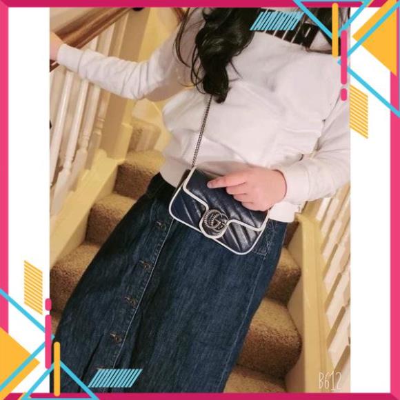 Túi GC marmont, SIZE 18, có dây đeo bụng 3 màu siêu xinh ,bảo hành 6 tháng lỗi 1 đổi 1 ,BLACKBAD
