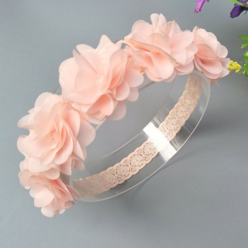 Băng Đô Thun Đính Hoa Cho Bé Gái