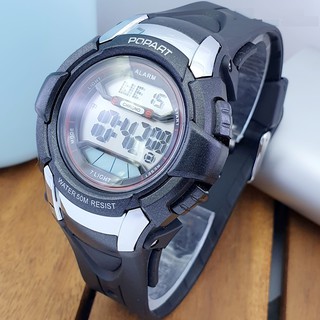 Đồng hồ điện tử trẻ em nam nữ popart pop-425 chống nước , đèn led 7 màu