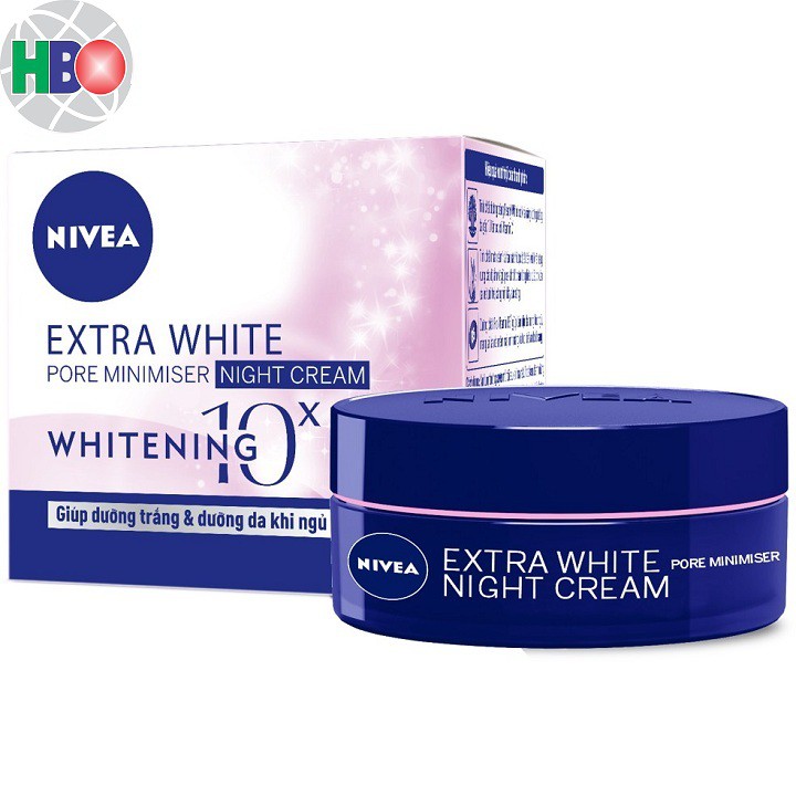 86740-Kem dưỡng trắng da NIVEA Extra White se khít lỗ chân lông ban đêm 50ml