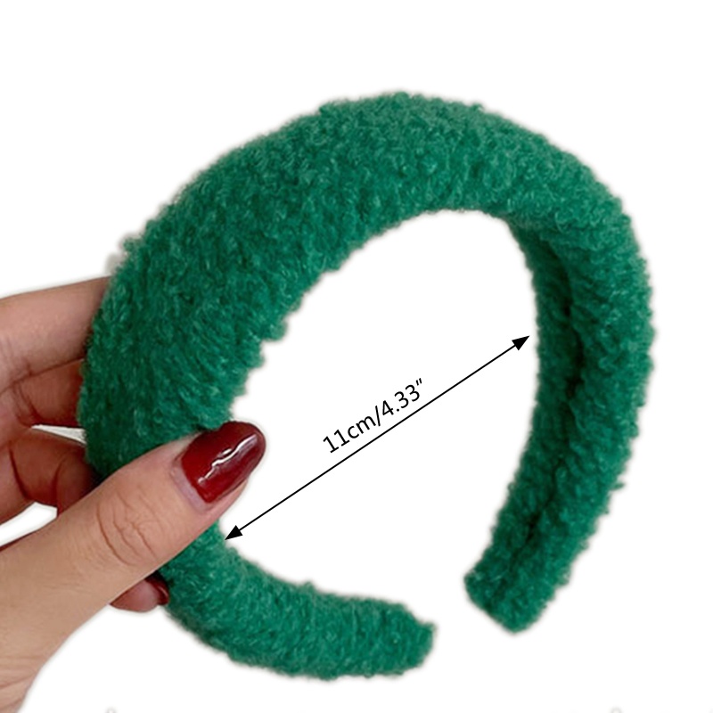 Băng Đô Nhung Kẻ Ô Vuông Màu Sắc Trơn Đàn Hồi Phong Cách Vintage