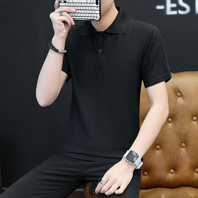 Áo polo Nam Tay Ngắn Màu Sắc Thanh Lịch