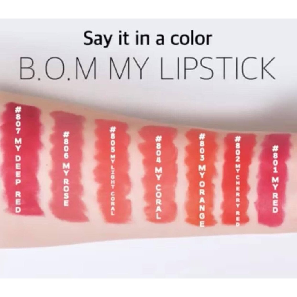 Son lì cao cấp B.O.M my lipstick