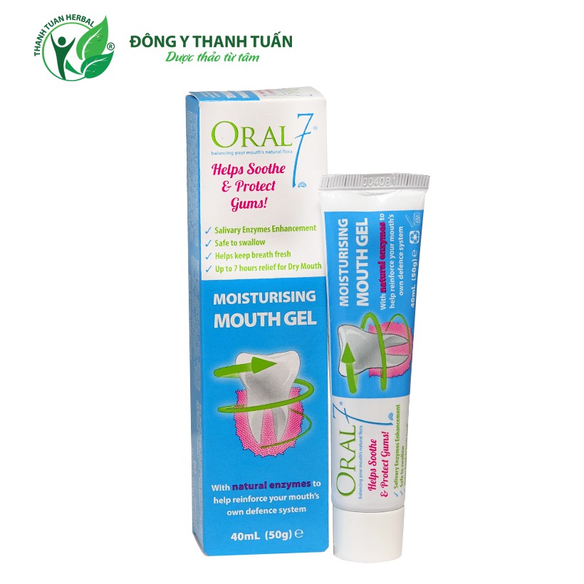 [Sản phẩm UK] Gel bôi GIỮ ẨM MIỆNG ORAL7 - Dành cho bệnh nhân tiểu đường, người sau hóa trị, xạ trị