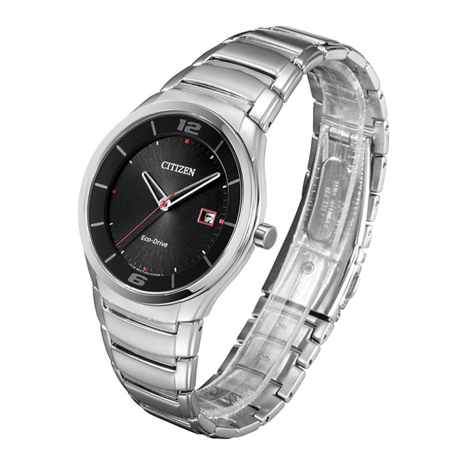 Đồng Hồ Nam Citizen Dây Thép Không Gỉ BM6951-57E - Mặt Đen (Sapphire)