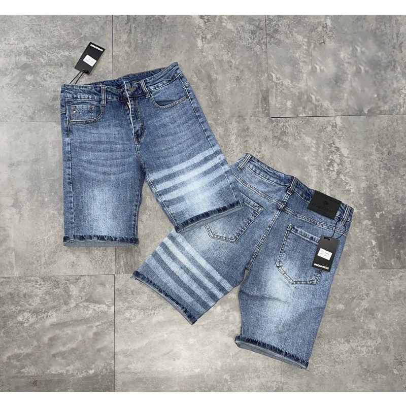 Quần Short Ngố Nam Thom 4 Vạch Kẻ Đùi Đơn Giản