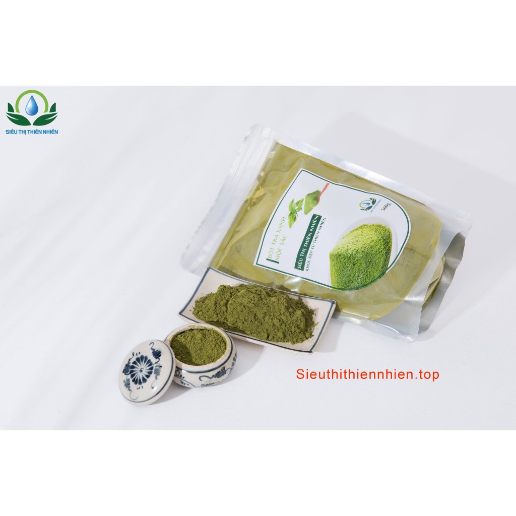 Bột trà xanh nguyên chất đóng túi zip thương hiệu Mộc Sắc | BigBuy360 - bigbuy360.vn