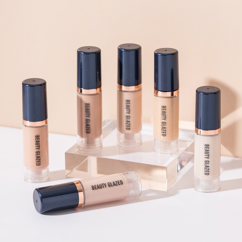 Kem nền mịn lâu trôi không thấm nước BEAUTY GLAZED kèm theo bông mút trang điểm | BigBuy360 - bigbuy360.vn