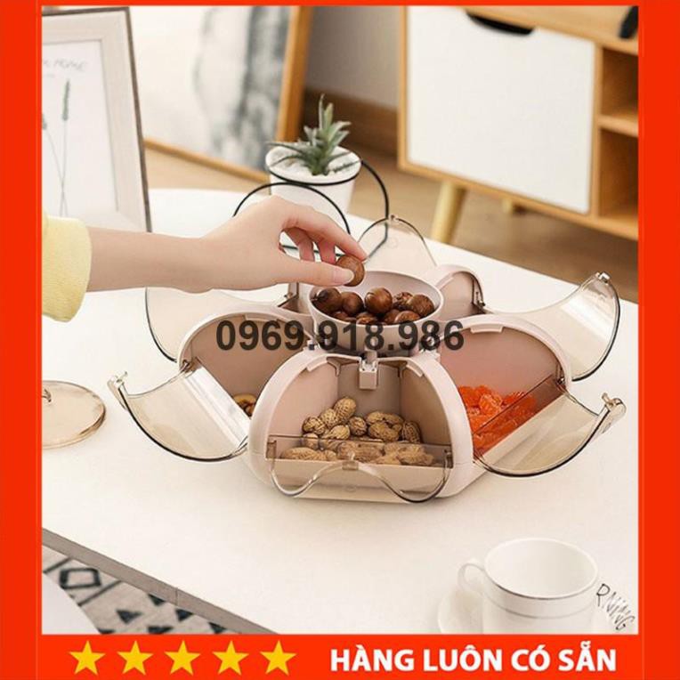 🍓 Khay Đựng Mứt Bánh Kẹo Tết 6 Cánh Tự Bung Đẹp Cao Cấp Giá Gốc Sỉ Rẻ 🍰 Tổng Kho Gia Dụng An Giang 🍰