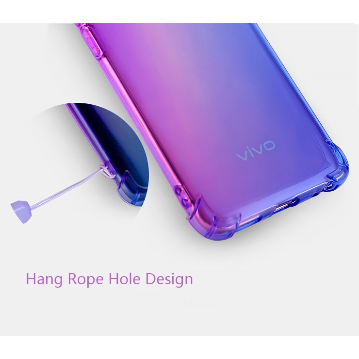 Ốp điện thoại chống sốc bằng TPU mềm màu gradient dành cho Vivo V15/V15 Pro