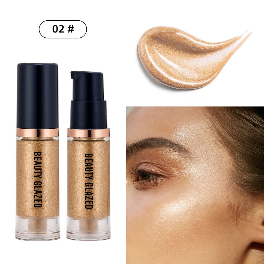BEAUTY GLAZED lỏng huỳnh quang lỏng 4 màu ánh sáng kim cương trang điểm | BigBuy360 - bigbuy360.vn