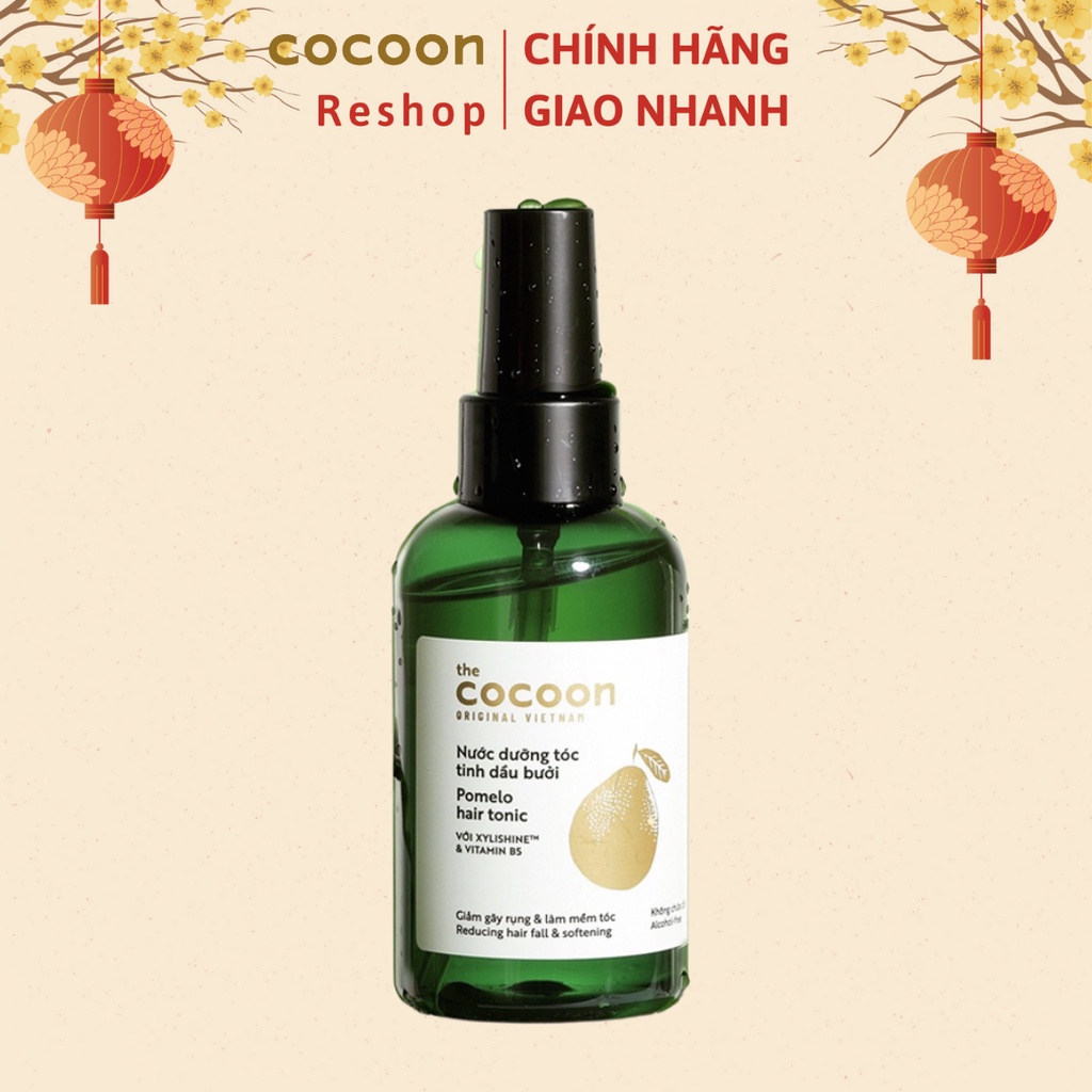 Nước dưỡng tóc tinh dầu bưởi Cocoon giúp giảm gãy rụng &amp; làm mềm tóc 140ml