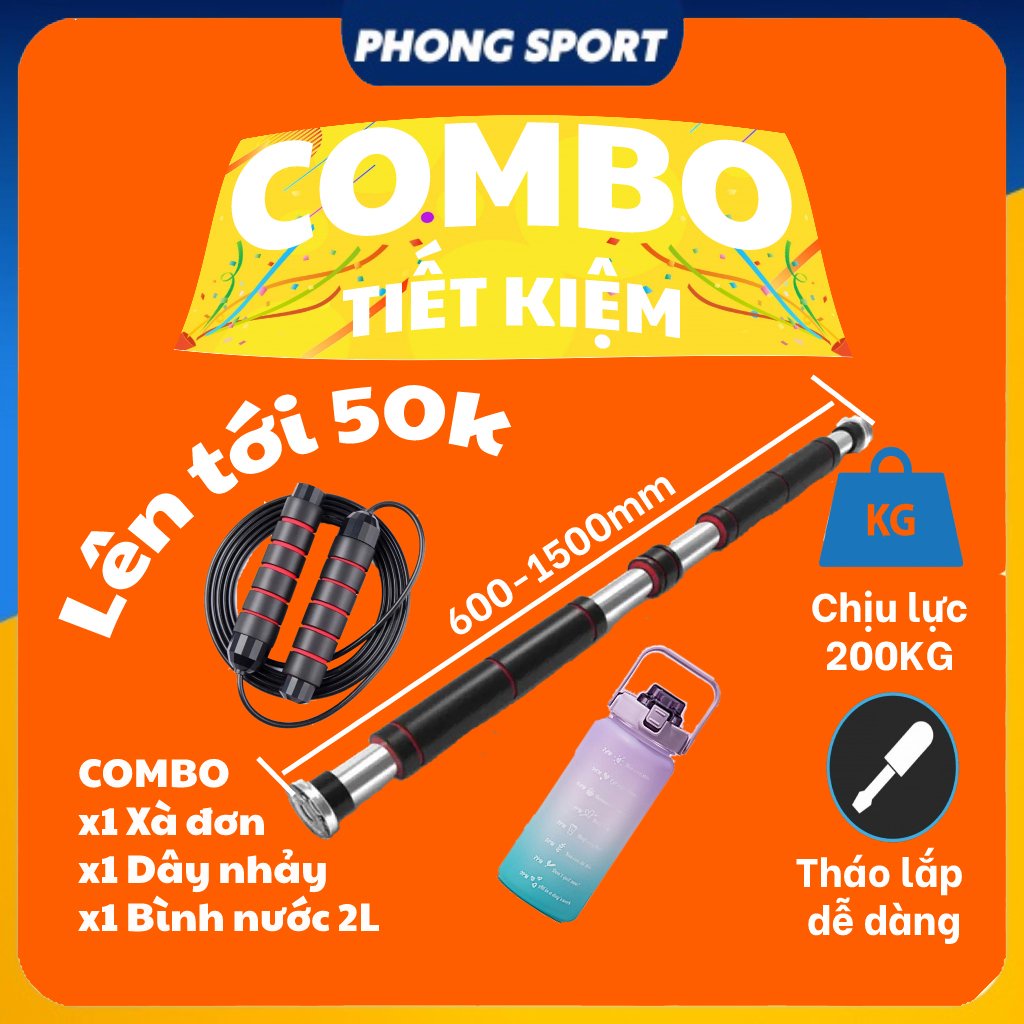 Xà đơn treo tường COMBO BÌNH NƯỚC DÂY NHẢY [Giao Nhanh 2h]