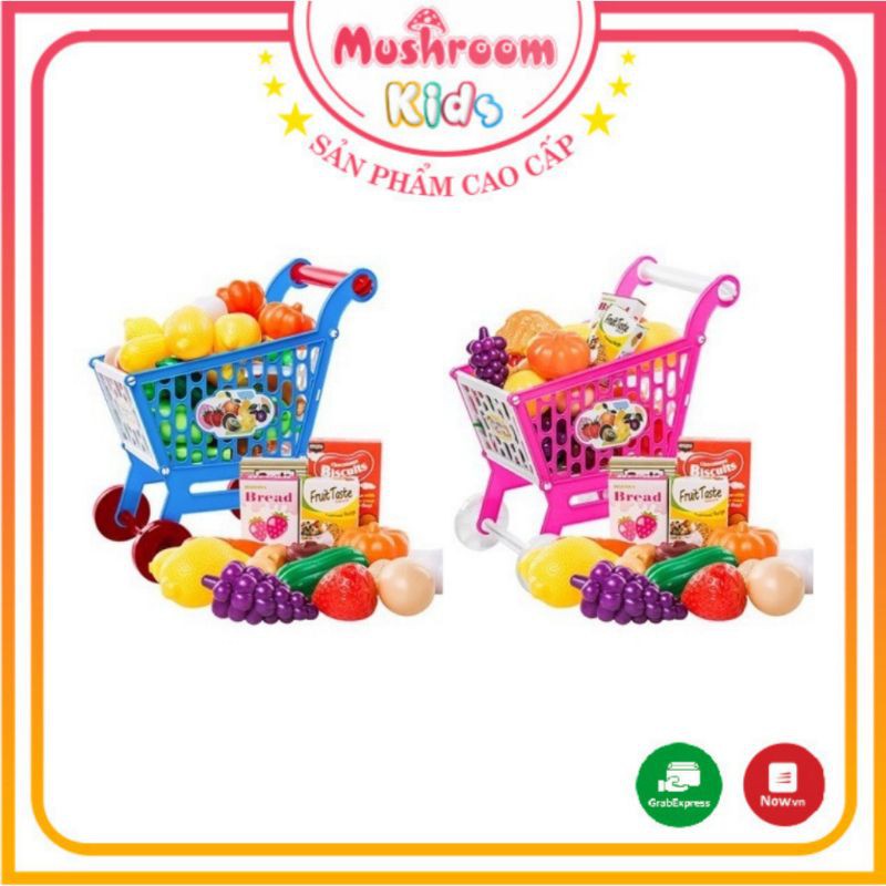 Đồ Chơi Xe Đẩy Siêu Thị Mini Cao 57cm Dành Cho Bé