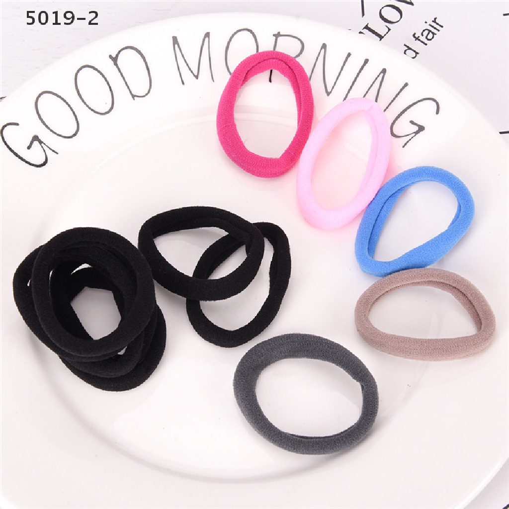 Set 10 Dây Cột Tóc Co Giãn Thời Trang Cho Nữ Giá Đỡ