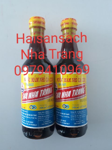 ❤❤ 4 chai Nước mắm truyền thống 584 Nha Trang 25 độ đạm - Nước mắm nguyên chất