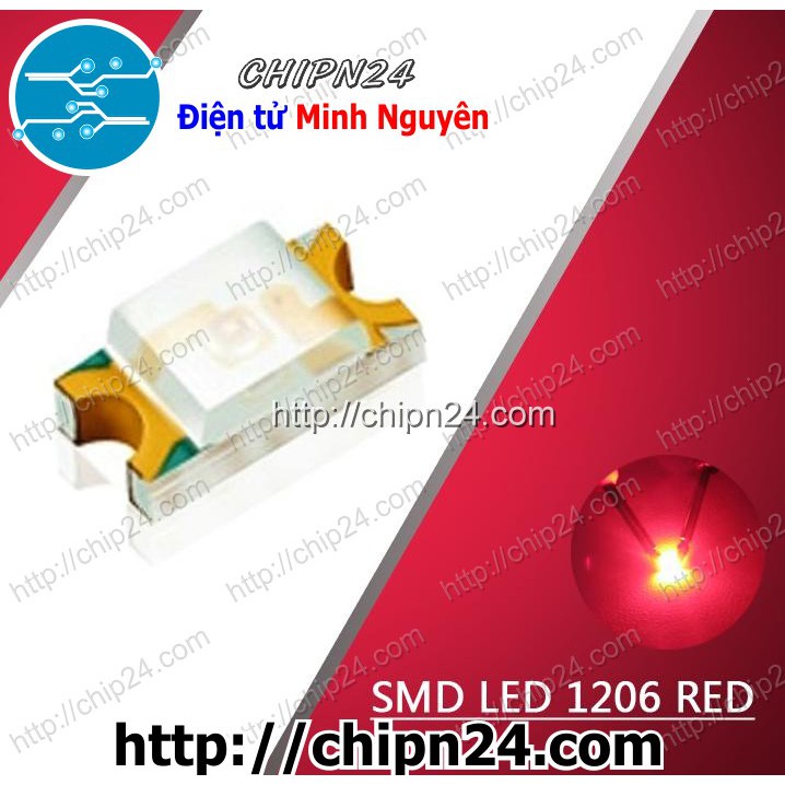 Led dán SMD 1206 ĐỎ