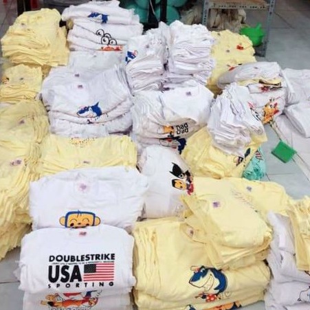 COMBO 2 BỘ THUN TAY DÀI TRẮNG TRẺ EM 100% COTTON MỀM MÁT NHIỀU HÌNH SIÊU DỄ THƯƠNG