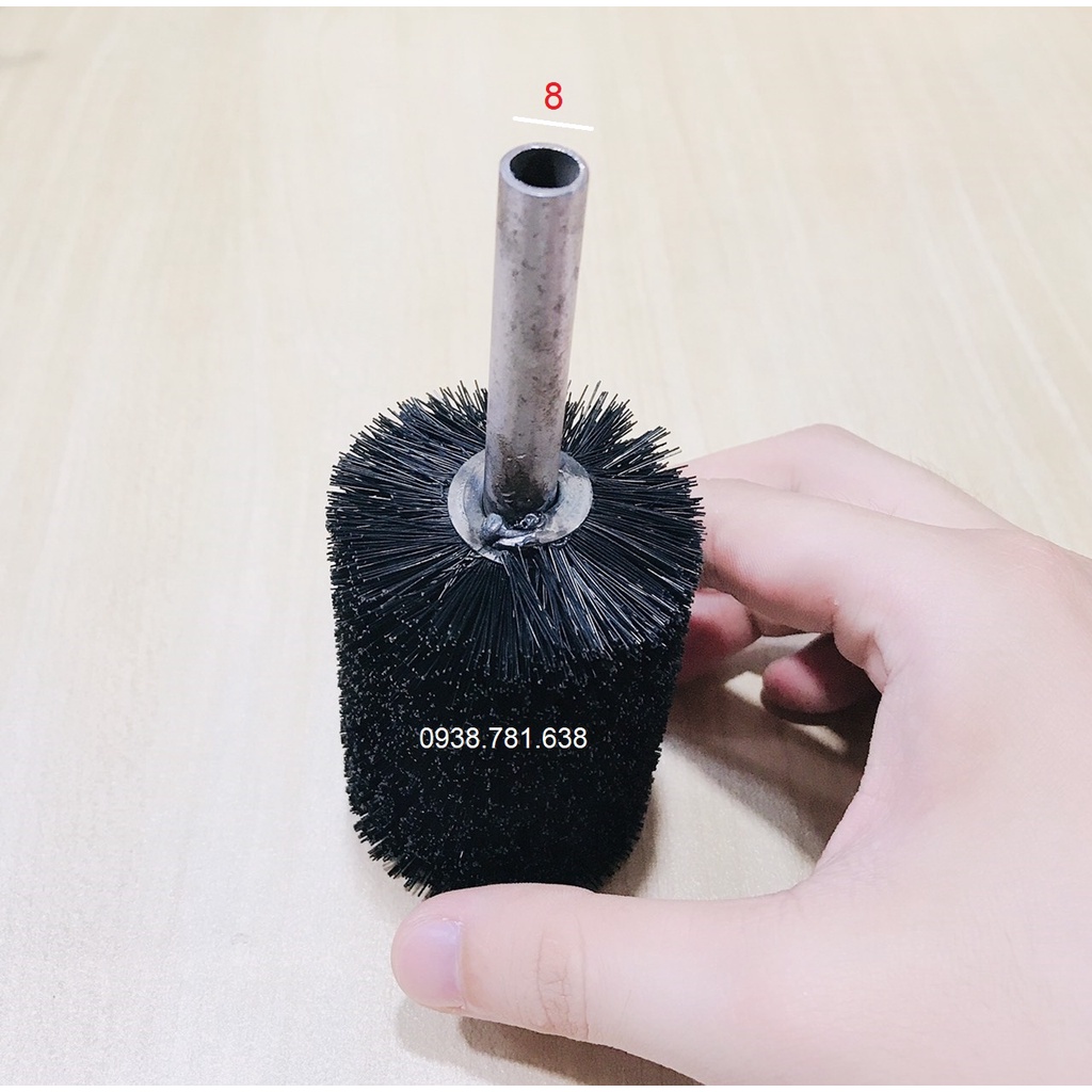 Chổi cước thông ống Nilong Đen lò xo cán 8*50*135*0.3