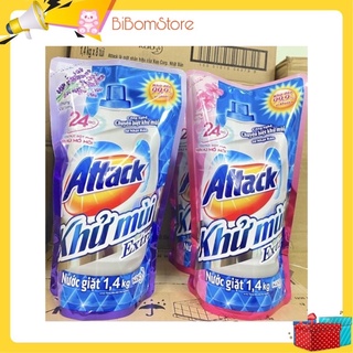 Nước giặt khử mùi Attack hương Anh Đào/ Oải Hương - 1.4kg