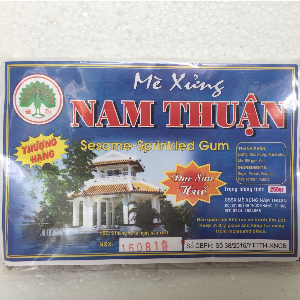 Mè xửng Huế loại ngon đạt chuẩn nhất - Mè xửng dẻo, 1 gói 250gr