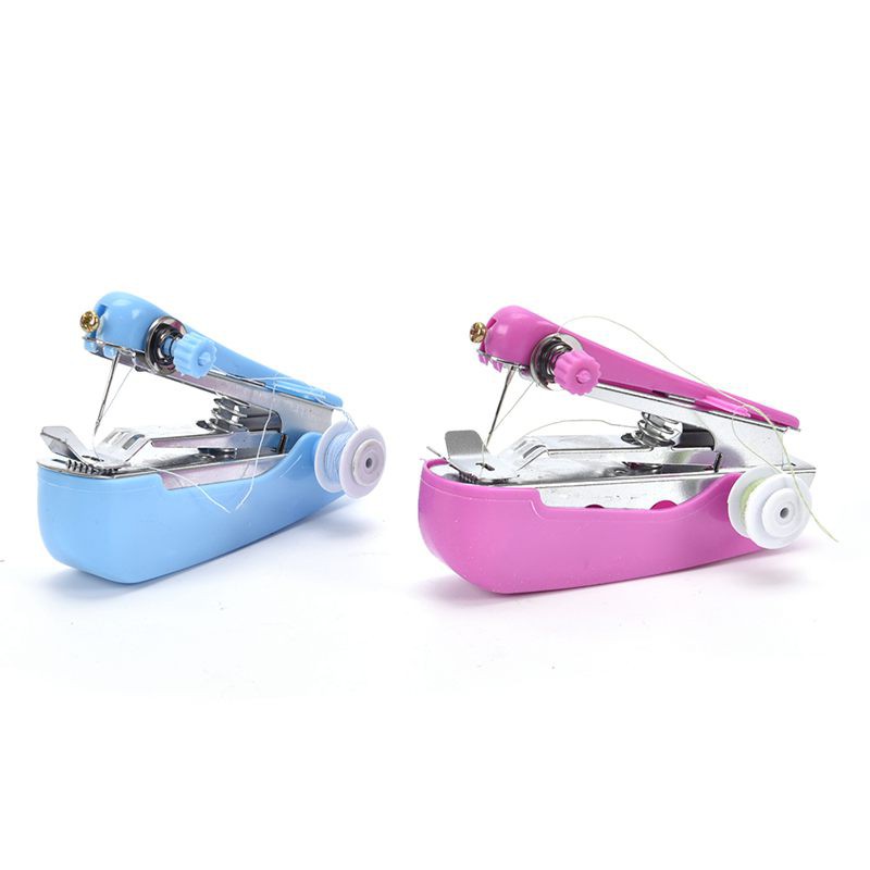 Outdoor Small Portable Mini Hand-held Manual Travel Pocket Sewing Machine (random colors)