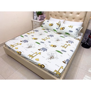 Free ship 99k bộ ga gối cotton hàn quốc 100% mẫu hoa hq57y