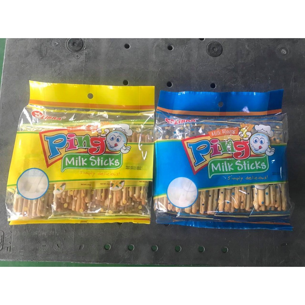 Bánh quy que vị sữa ngọt LIBRA milk cracker Pingo stick biscuit đồ ăn vặt dinh dưỡng healthy gói 186gr