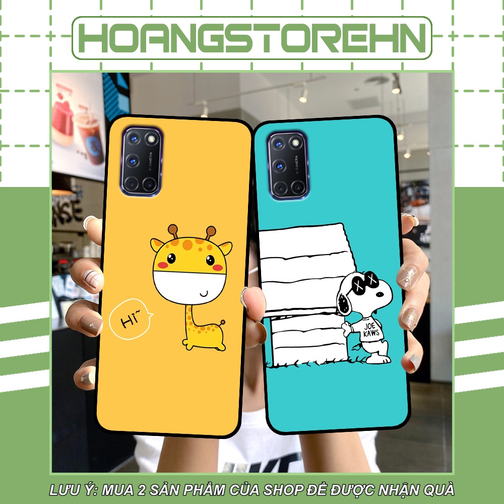 Ốp Oppo A52 / A92 in hình quả bơ, hươu, khủng long siêu dễ thương
