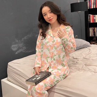 BỘ LỤA ĐŨI PIJAMA HỌA TIẾT HOA 5 CÁNH CỰC HOT CHẤT CAO CẤP MỀM MÁT