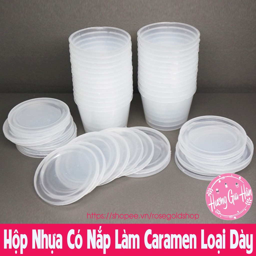 Hộp Nhựa Có Nắp Làm Caramen, Sữa Chua Loại Dày - Made In Việt Nam